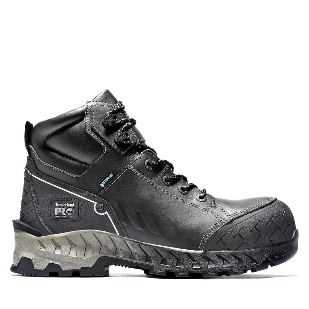 Timberland Μποτακια Εργασίας Ανδρικα Μαυρα - Pro® Summit 6-Inch Composite-Toe - Greece 8532406-WM